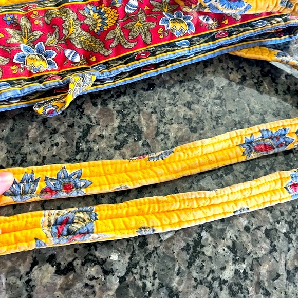 ⭐️vintage⭐️ Vera Bradley retired French yellow large tote - Picture 6 of 7